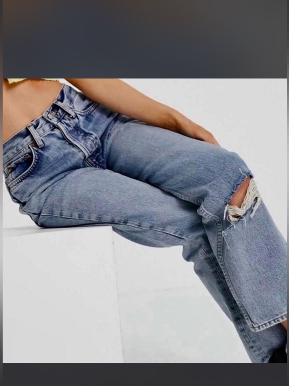 Topshop Classic Blue Denim Jeans